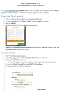 Parent Registration on P4SS